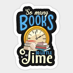 Many books, little time Sticker